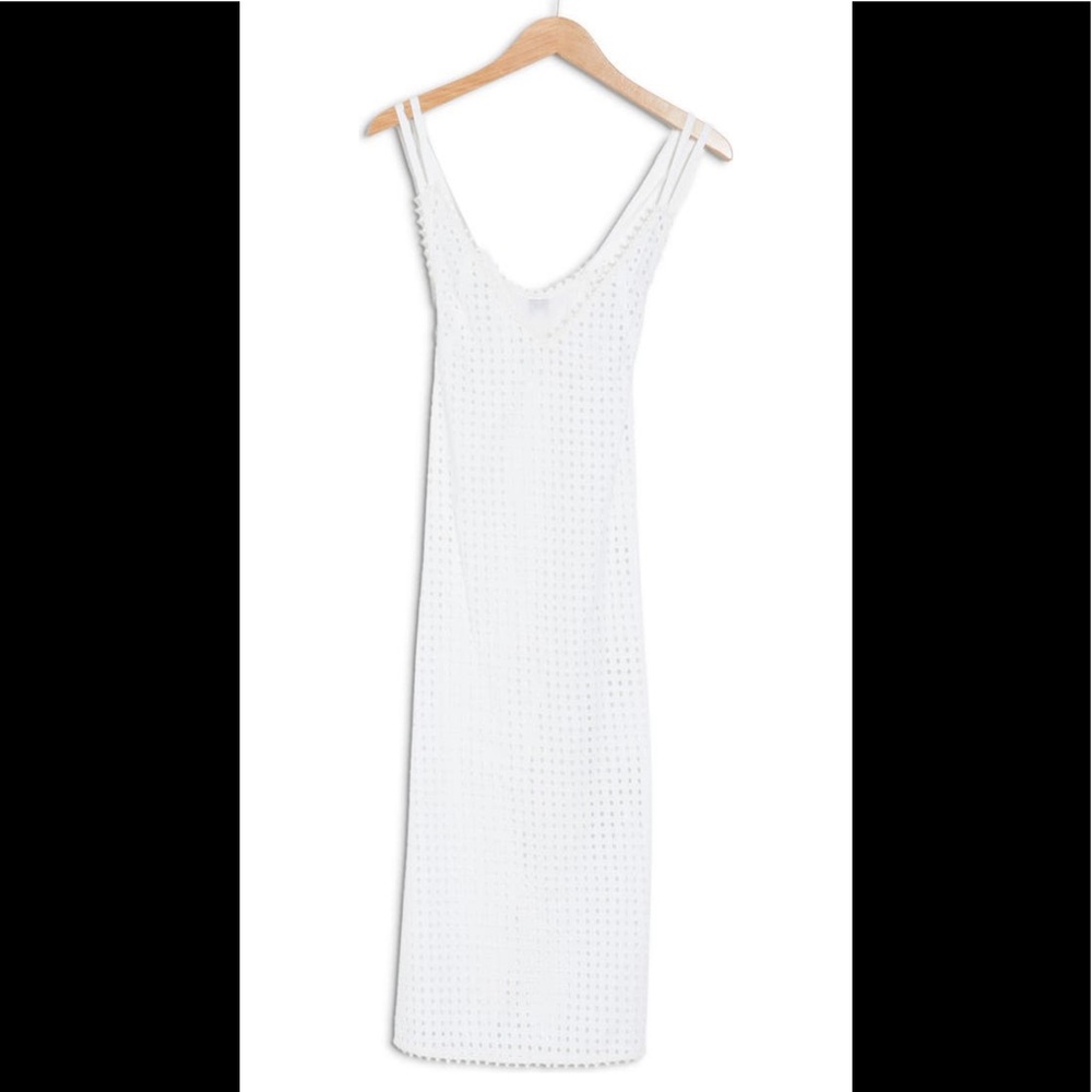 🔥🔥NWT ECHO Sheer Eyelet Midi Dress - Picture 3 of 11